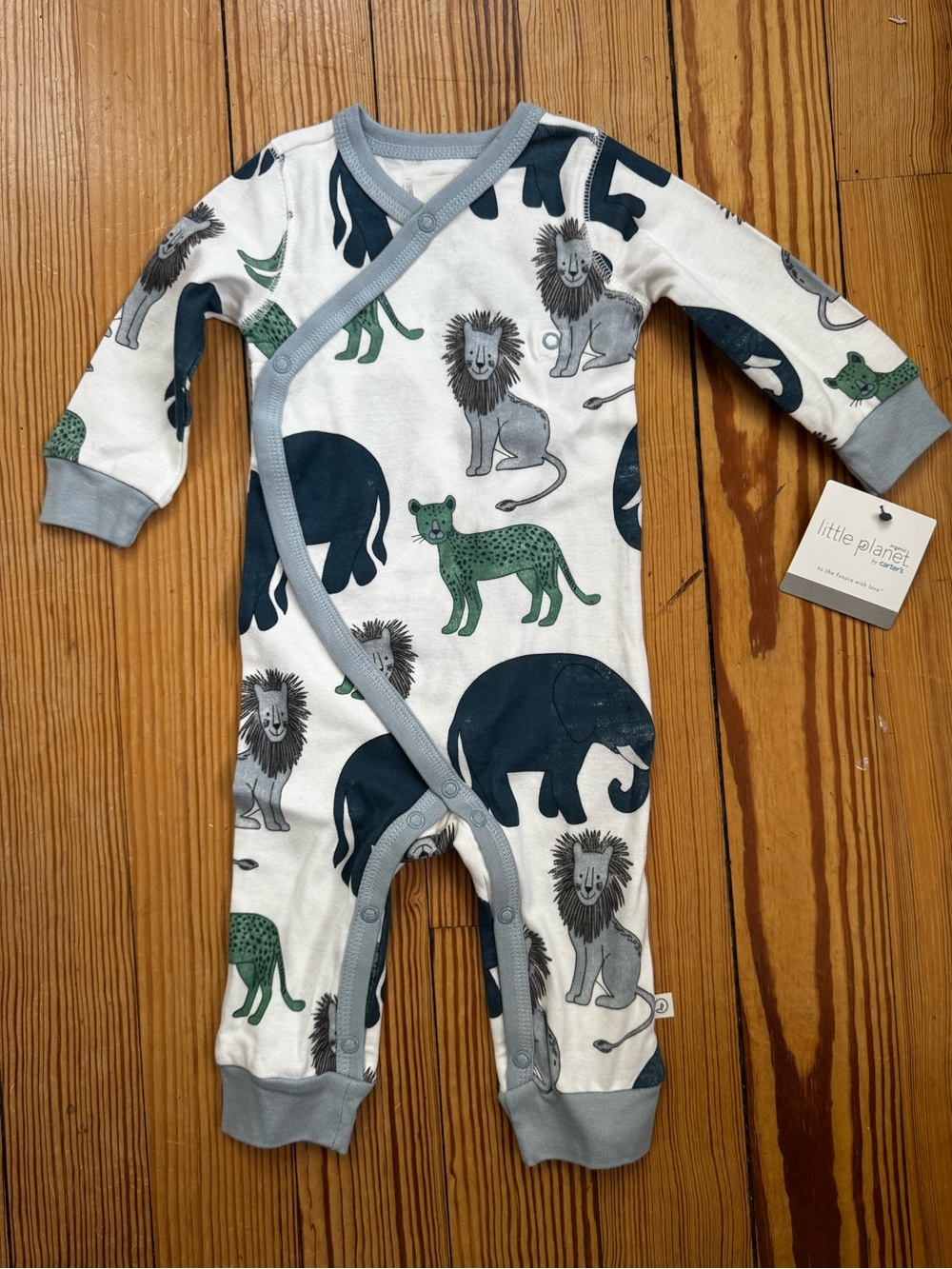 Carter’s Little Planet Organic Cotton Animal One-Piece Romper 6 M. - NWT